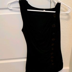 Black tank top blousse
